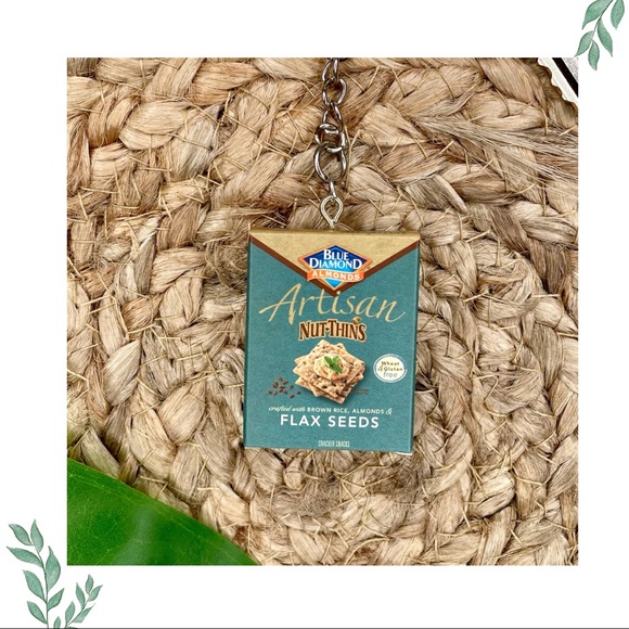 Artisan Nut-Thin Keychain | Handmade | Mini Brands | Quirky | Fun | NWOT - Picture 1 of 15